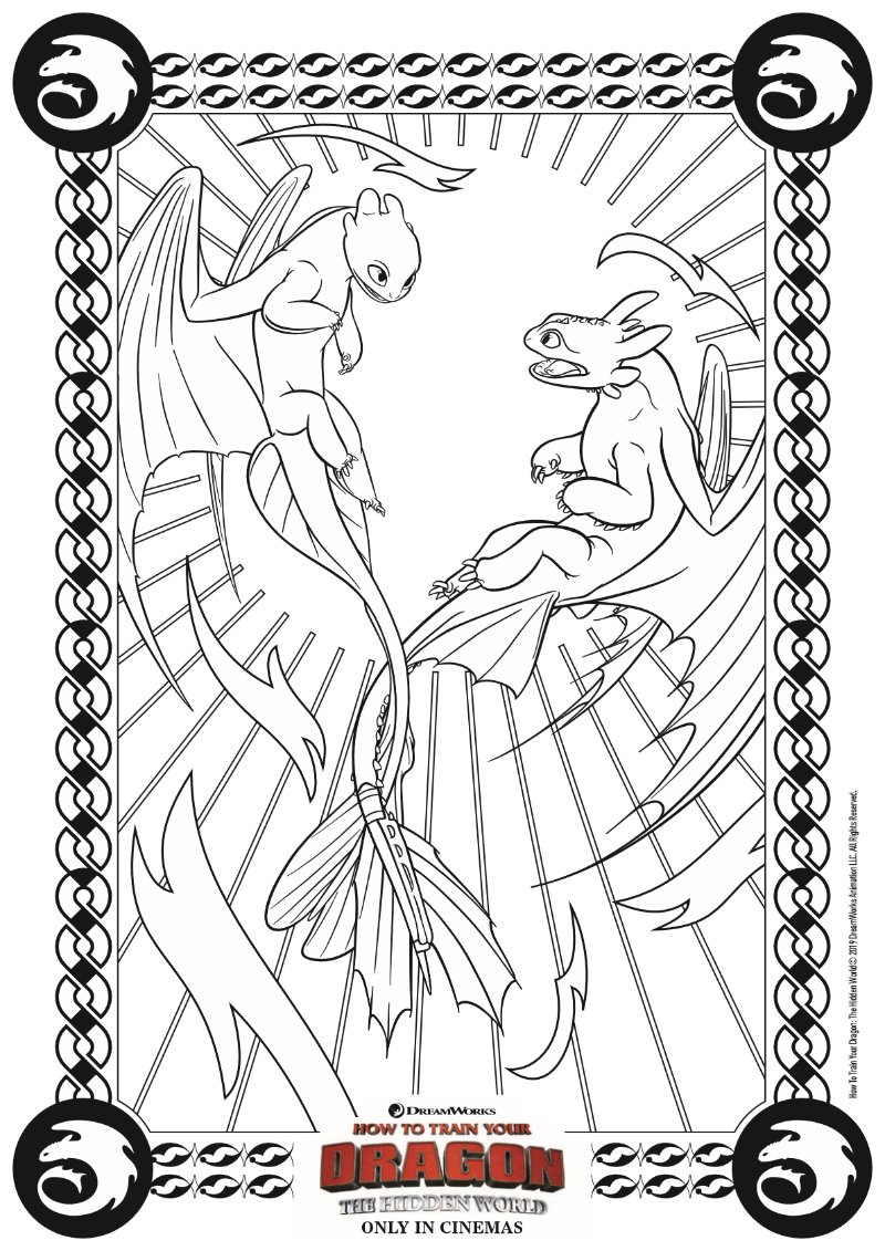 Dragon Coloring Page from How To Train Your Dragon | Mama Likes This