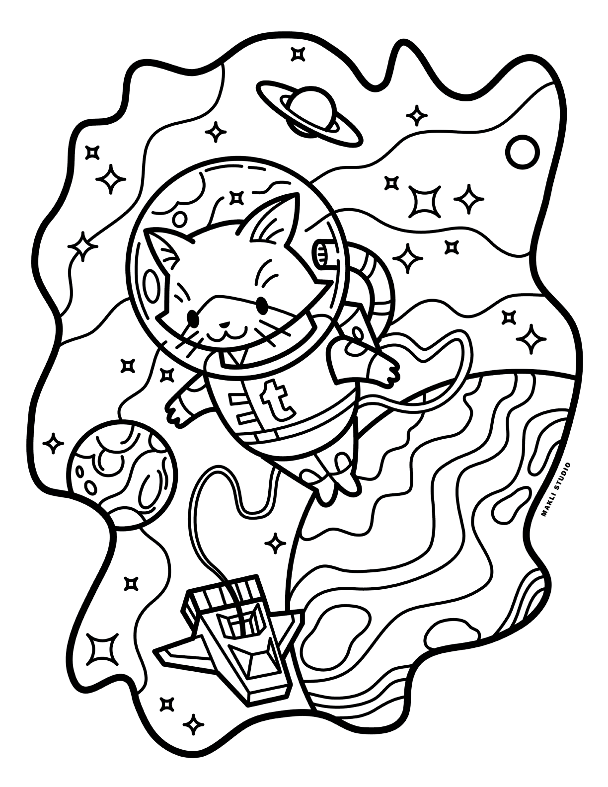 MAKLI STUDIO — Recently made a set of coloring pages for a...