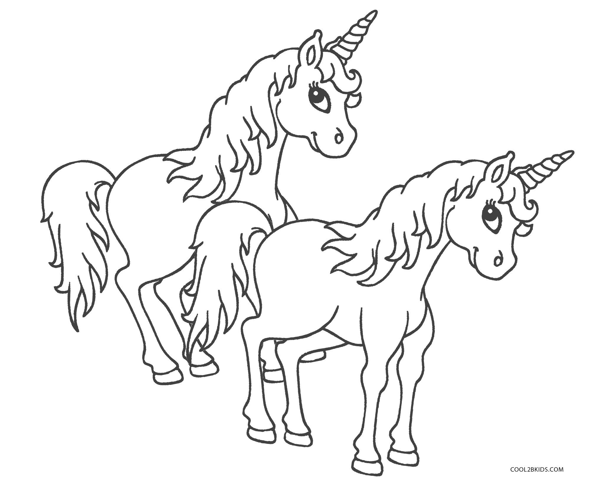 Cute Unicorns Coloring Pages   Coloring Home