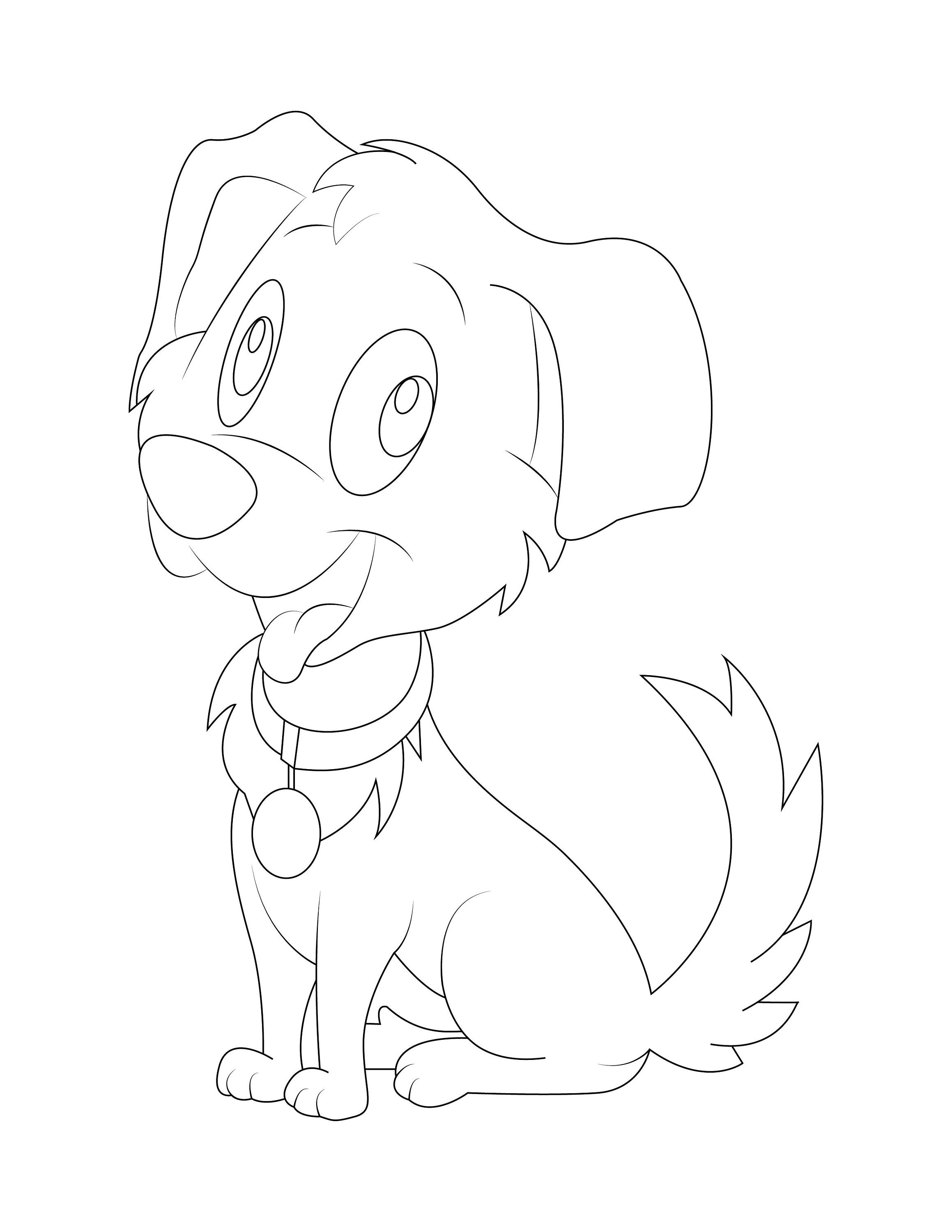 5 Printable Coloring Pages Puppy Coloring Book Printable - Etsy