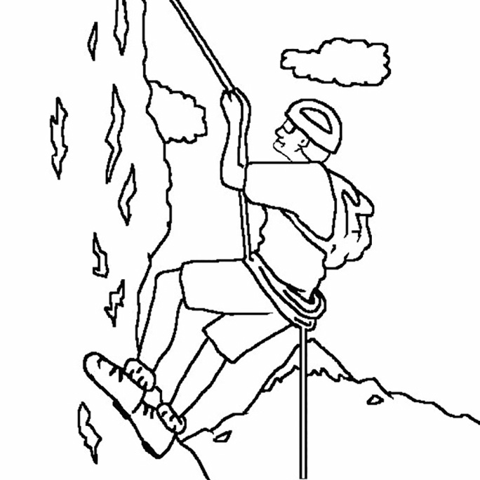 Rock Climbing Coloring Pages - Best Coloring Pages For Kids