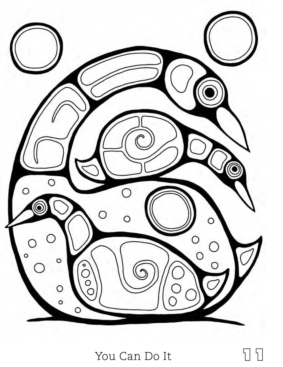 Jim Oskineegish Colouring Book – Indigenous Collection