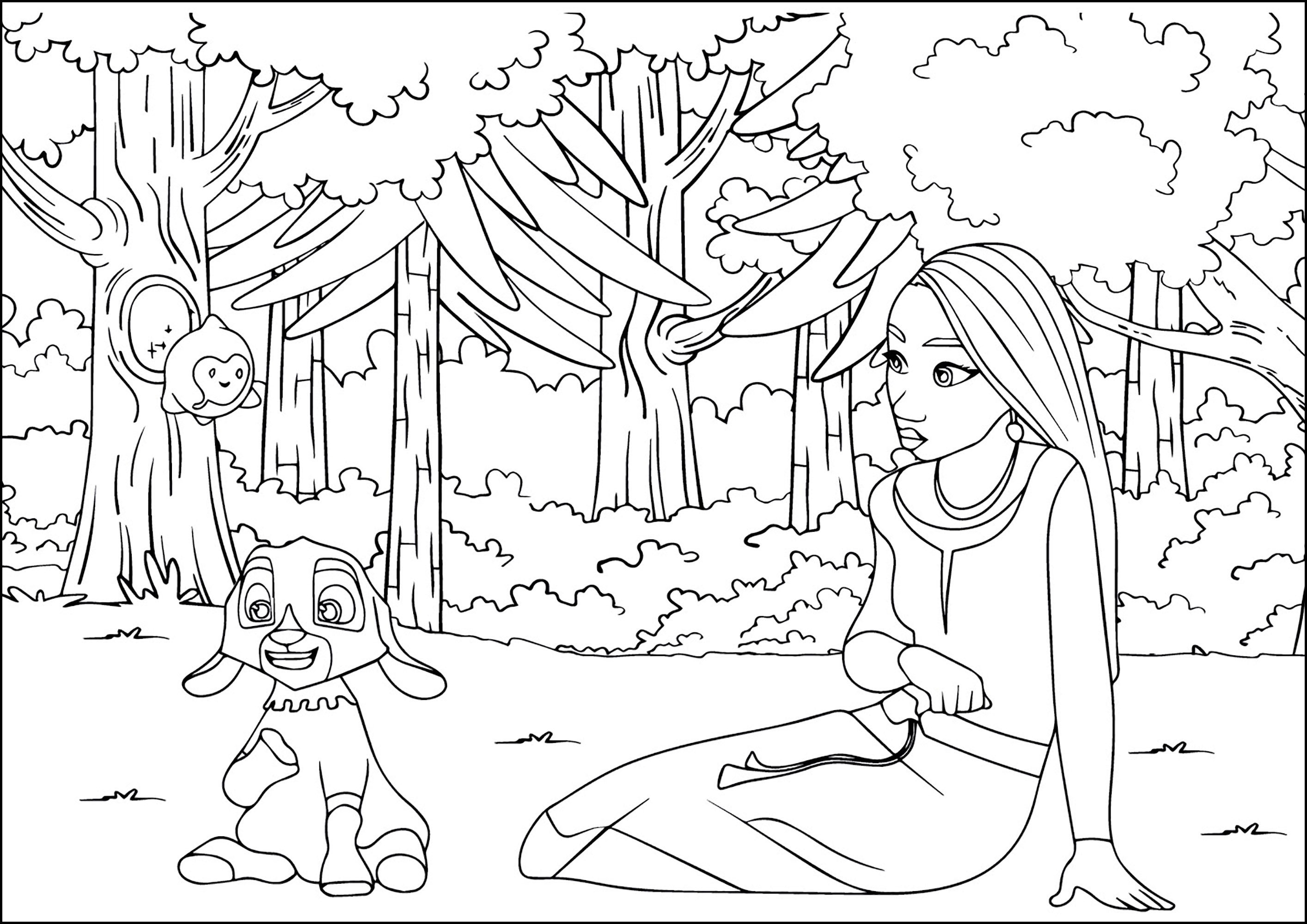 Wish Kids Coloring Pages