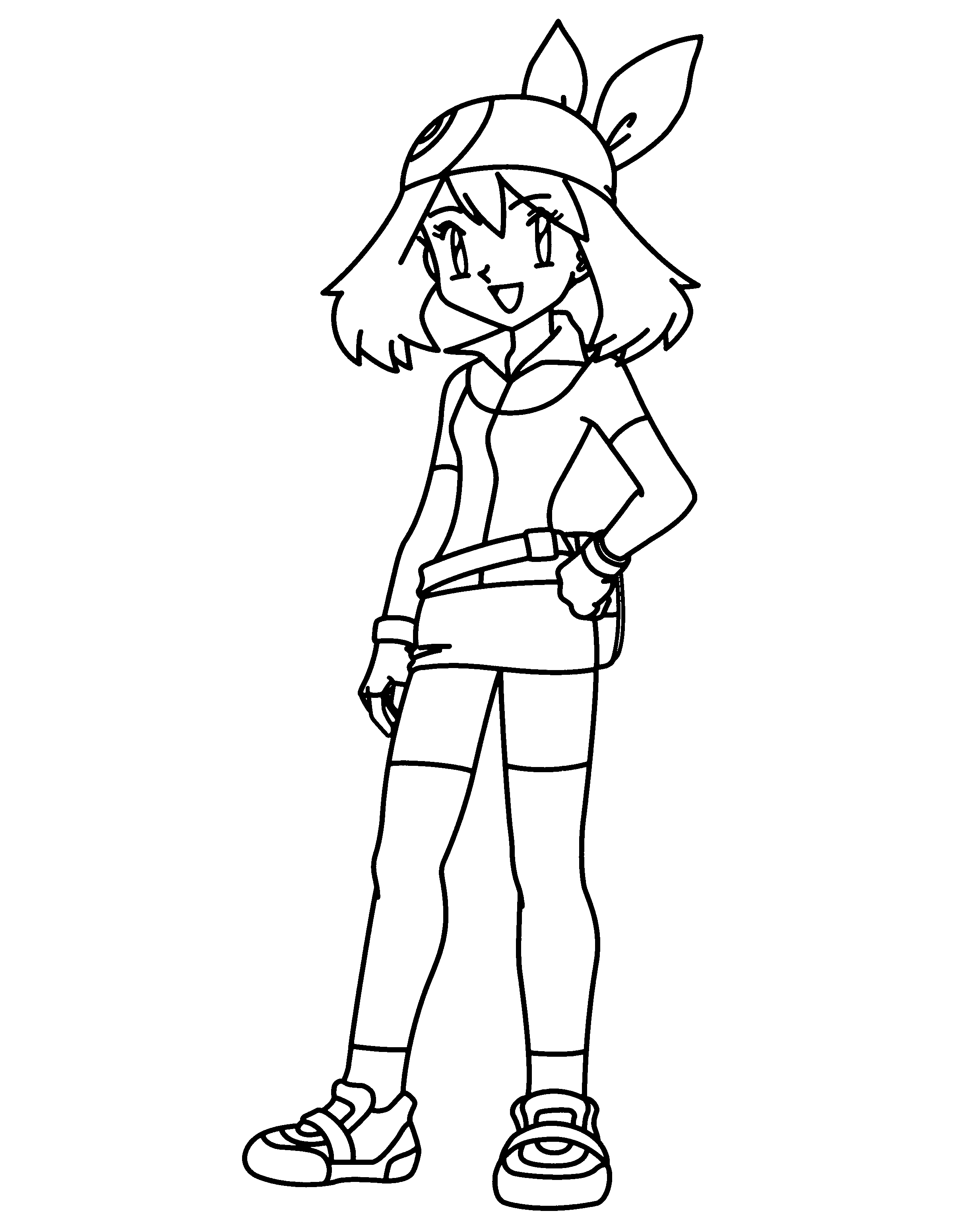 Pokemon trainer coloring pages