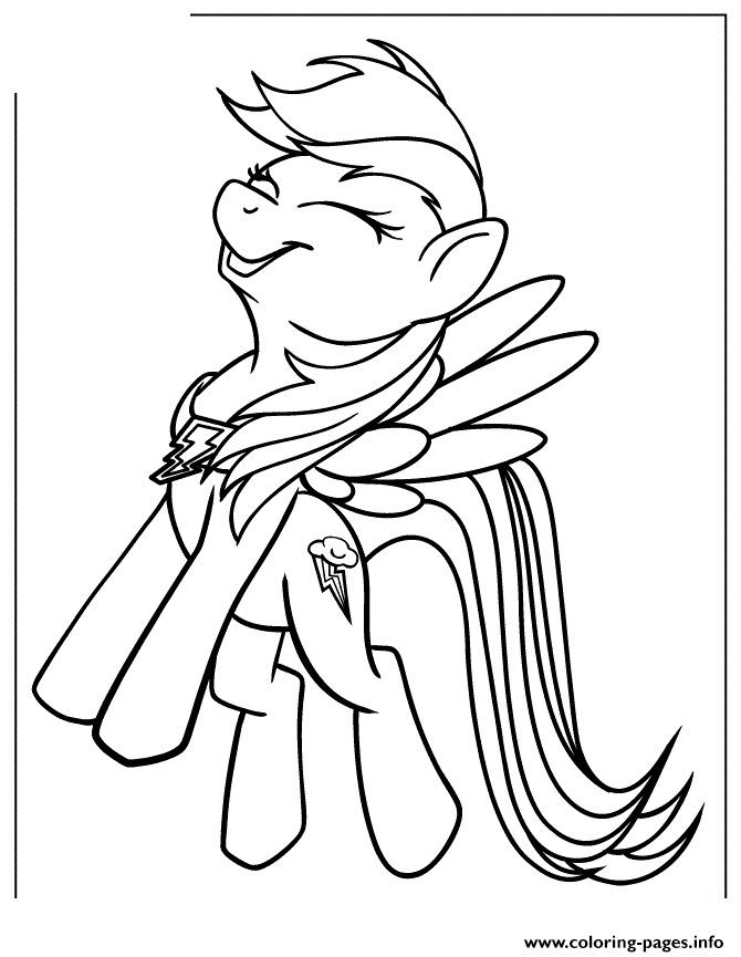 My Little Pony Rainbow Dash Coloring Pages Printable - Coloring Home