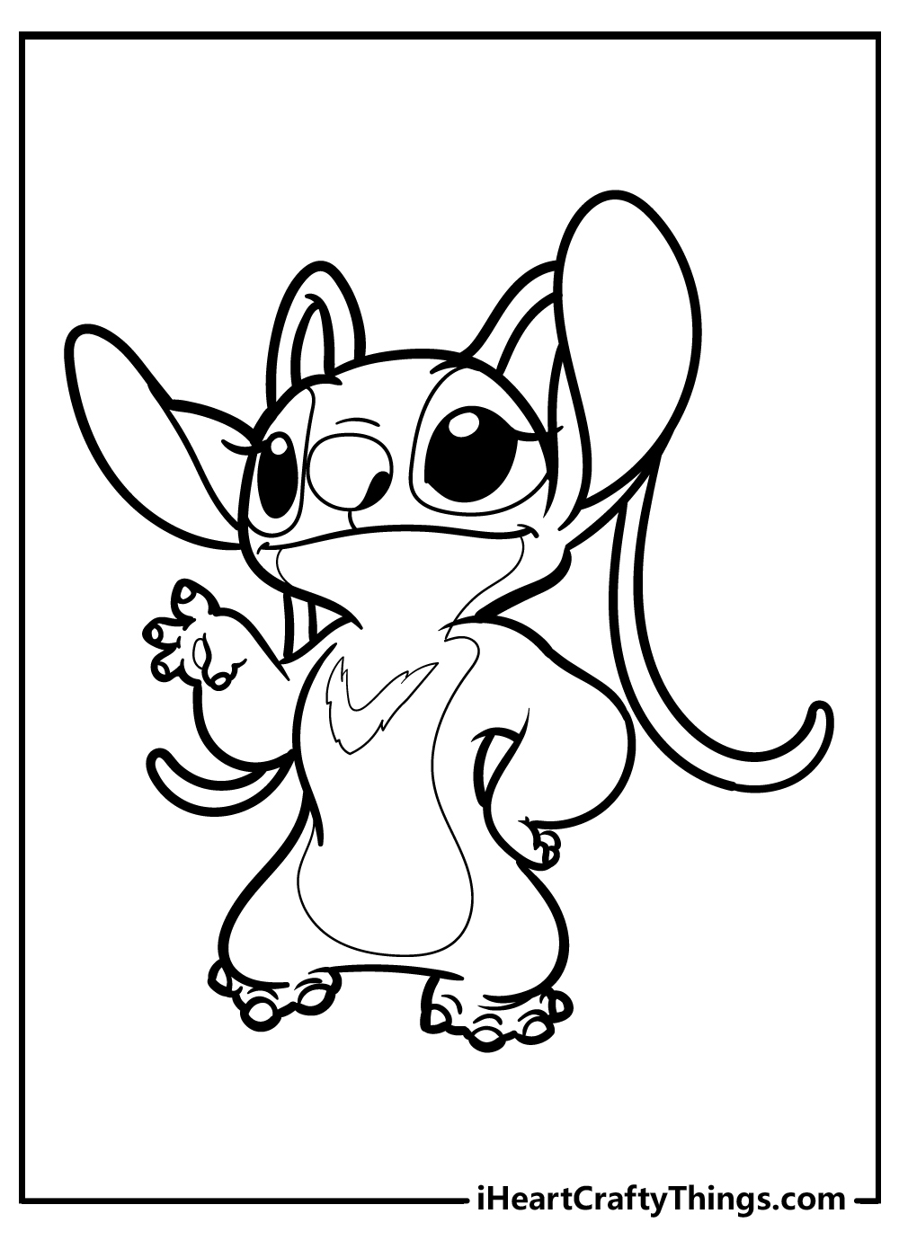 Stitch And Angel Coloring Pages - Coloring Home