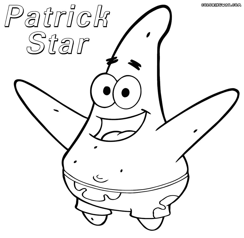 Patrick Star coloring pages | Coloring pages to download and print