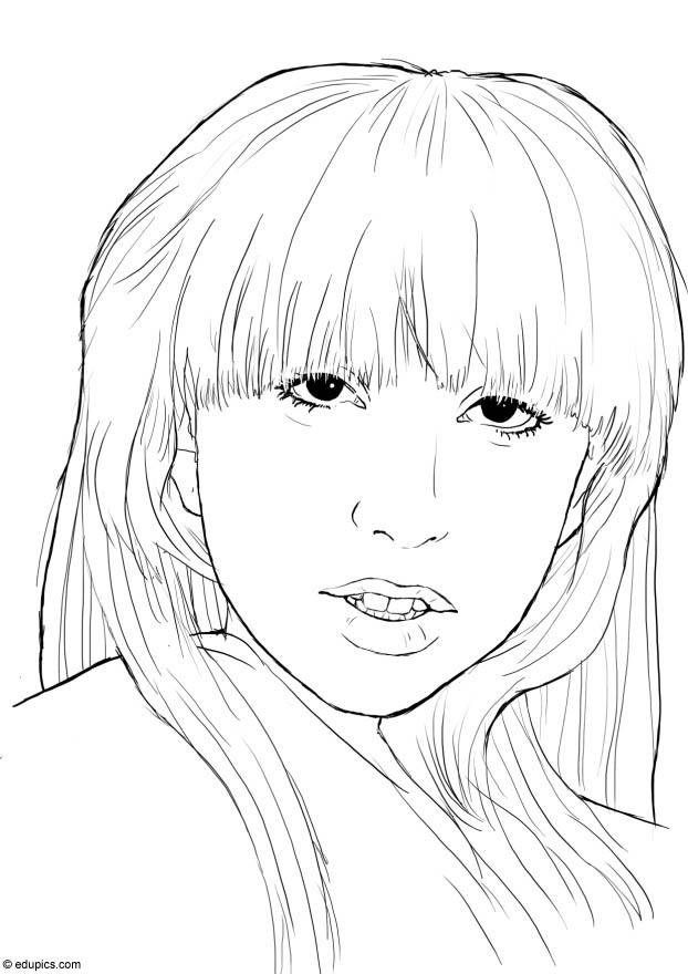 Lady Gaga Coloring Pages - Coloring Home