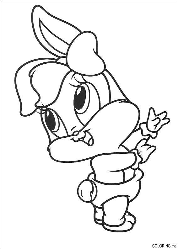 Baby Looney Tunes Lola Bunny Coloring Pages, Coloring page : Baby ...
