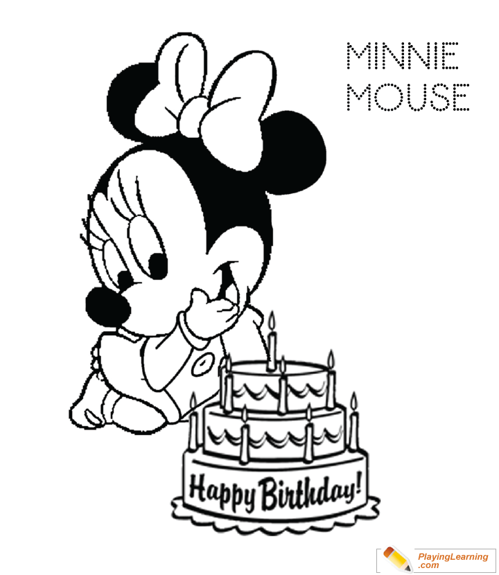 Birthday Cake Coloring Page 17 | Free Birthday Cake Coloring Page