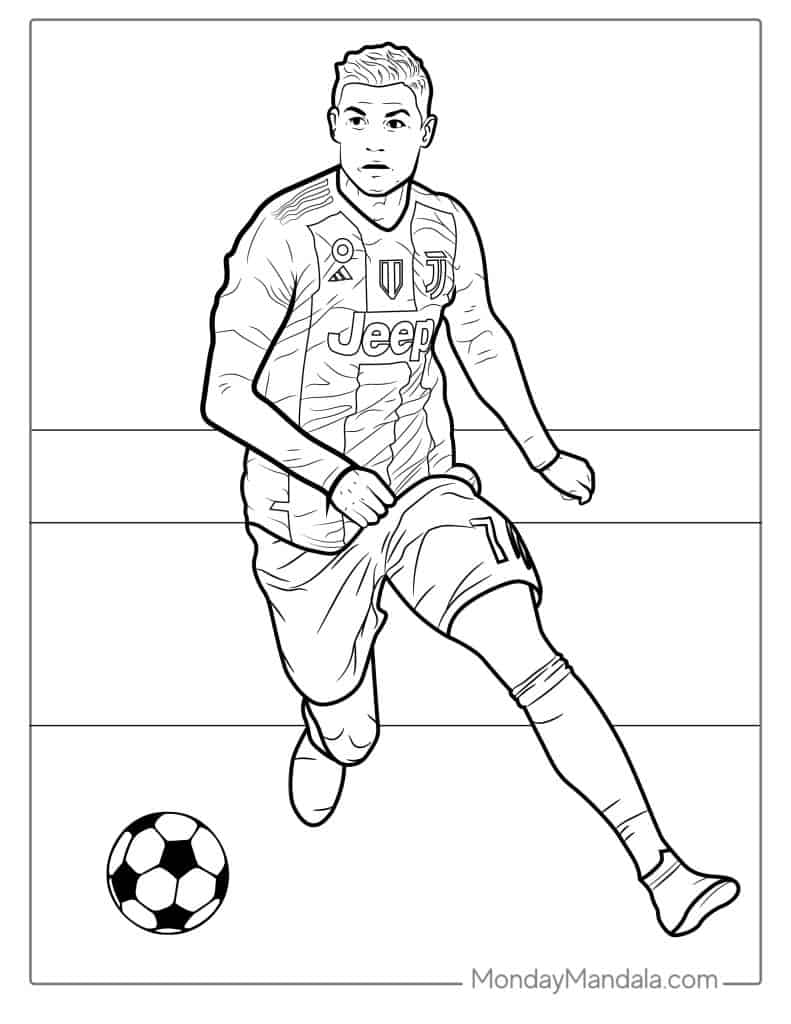 20 Ronaldo Coloring Pages (Free PDF Printables)