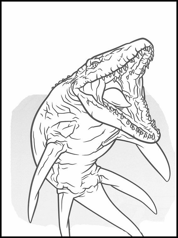 Mosasaurus Coloring Pages - Coloring Home
