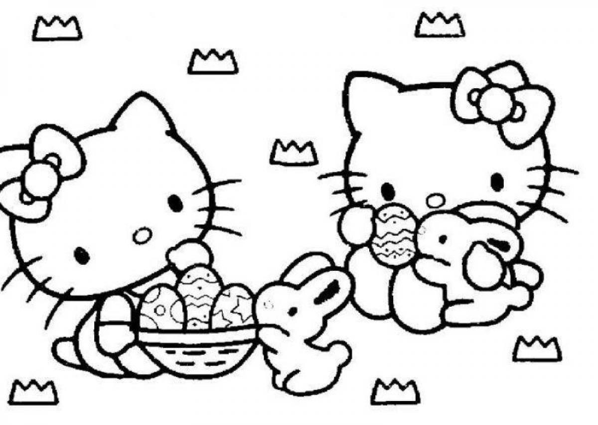 Hello Kitty Easter Coloring (Page 2) - Line.17QQ.com