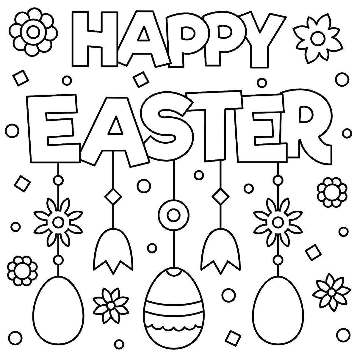 Easter Coloring Page: Fun Spring Themed Printables For The Family
