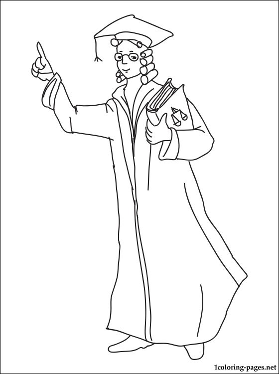Lawyer coloring page | Coloring pages