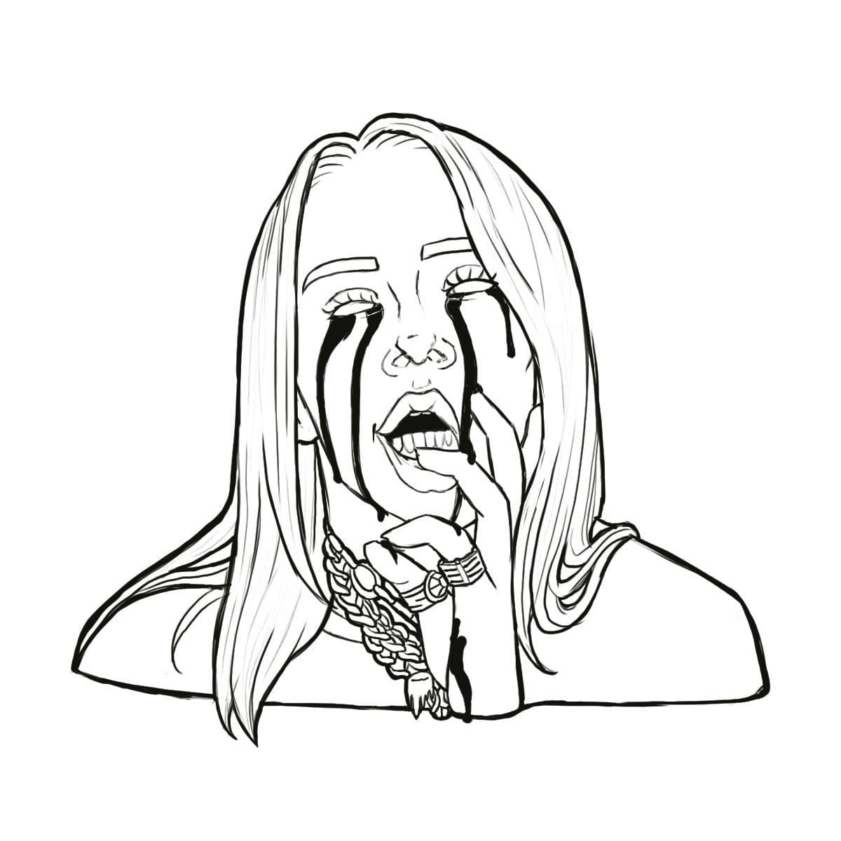 Download Billie Eilish Coloring Pages - Coloring Home