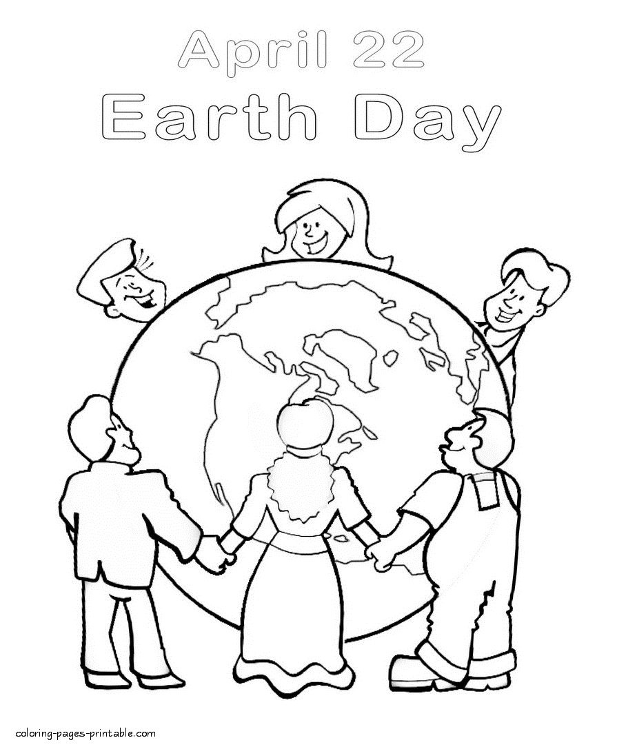 Earth Day Poster Coloring Pages 6