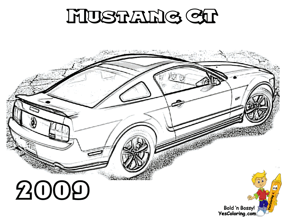 Cars | Mustangs, Coloring Pages and Woody