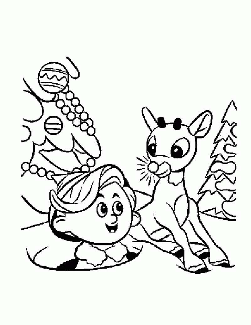 Coloring Pages Of Rudolph - Coloring Page Photos