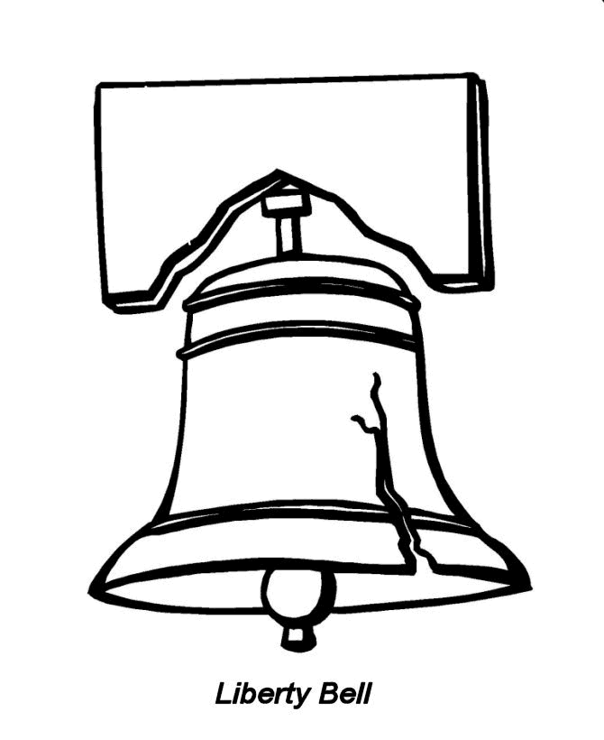 Liberty Bell Coloring Page Coloring Pages For Kids And For Adults Coloring Home