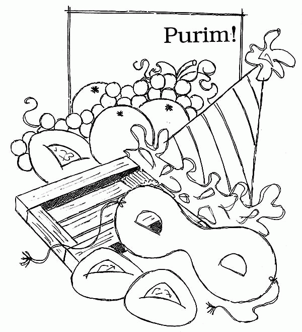 Purim Coloring Page Coloring Home