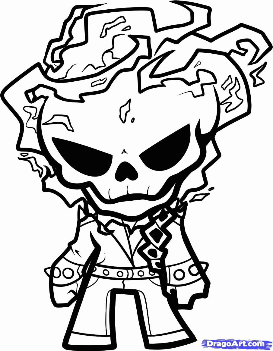 Ghost Rider Coloring Pages - Coloring Home