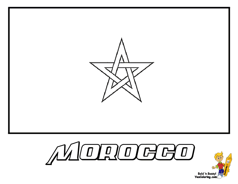 morocco coloring pages