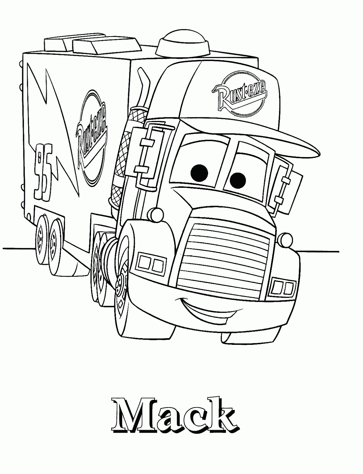 Ligthen Macqueen Coloring Pages Printable Free