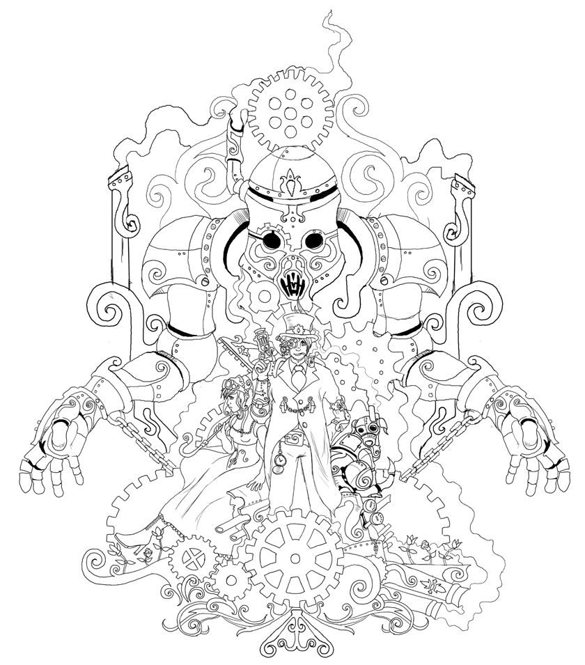 Steampunk Coloring Pages | steampunk colouring pages (page 2 ...