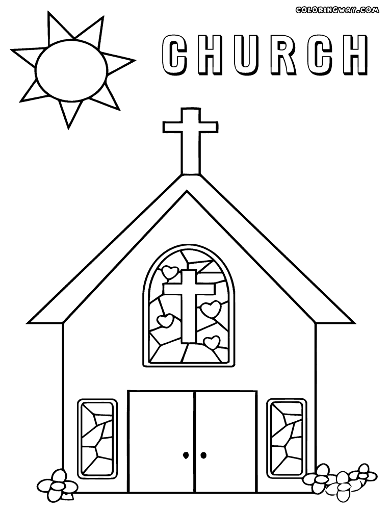 Catholic Church Coloring Pages Coloring Home