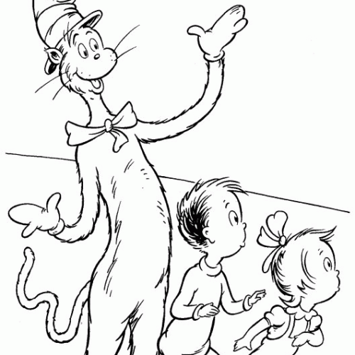 Cat In The Hat Pictures To Print - Coloring Home