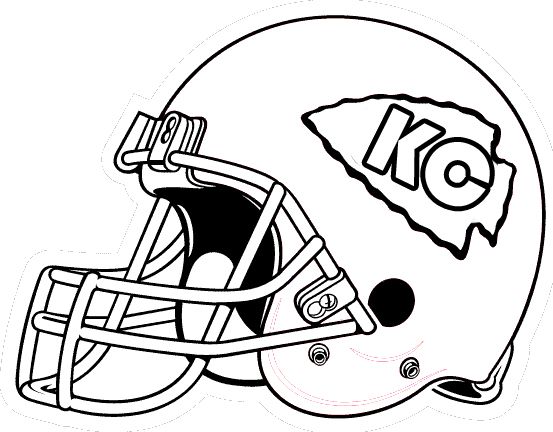 Football Helmet KC Coloring Pages | Coloring pages, Helmet ...