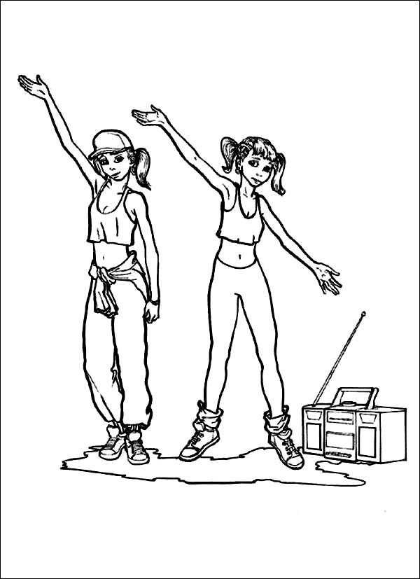 Dancers Coloring Pages - Coloring Home