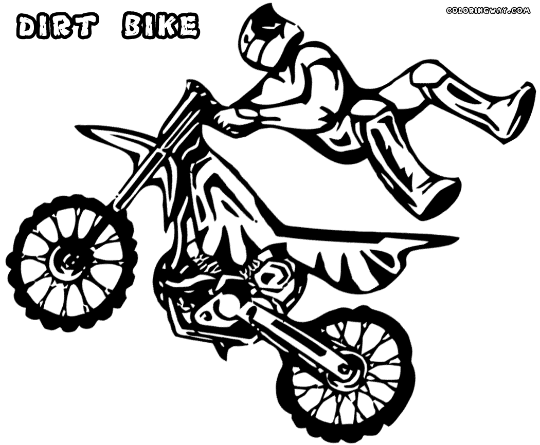 Dirt bike coloring pages | Coloring pages to download and print