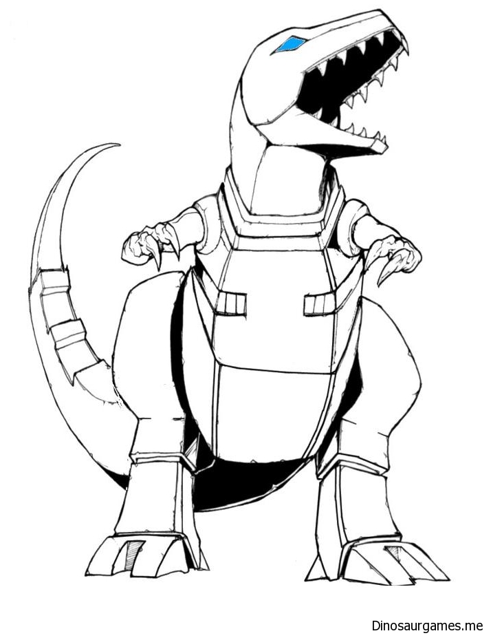 Dinobots Grimlock Tattoo Coloring Page - Dinosaur Coloring Pages