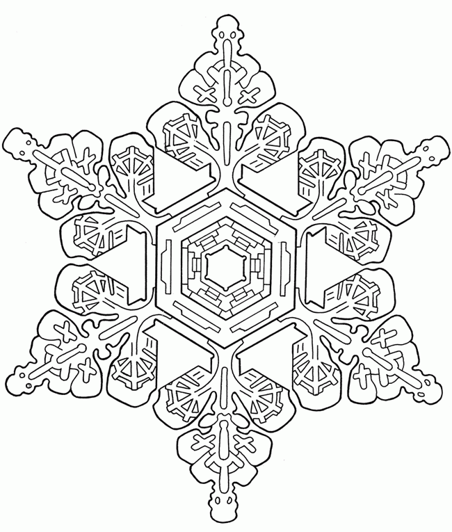 snowflake coloring pages - High Quality Coloring Pages