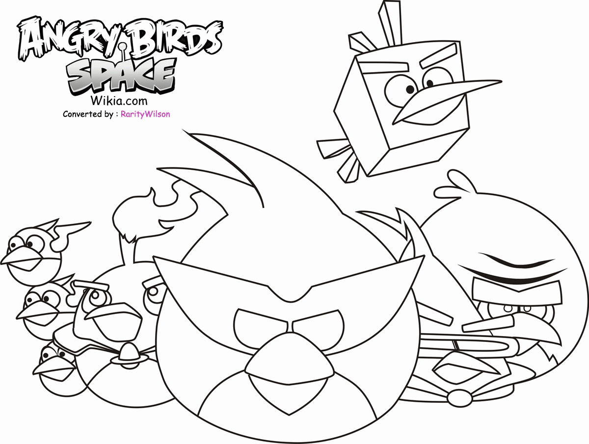 Christmas Angry Birds Coloring Pages - Coloring Pages For All Ages