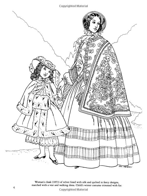 Civil War Dress Coloring Pages - Coloring Pages For All Ages