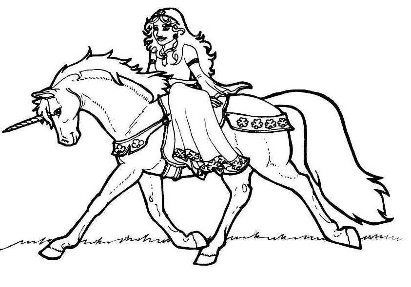 Unicorn Pegasus Coloring Page - Coloring Pages for Kids and for Adults