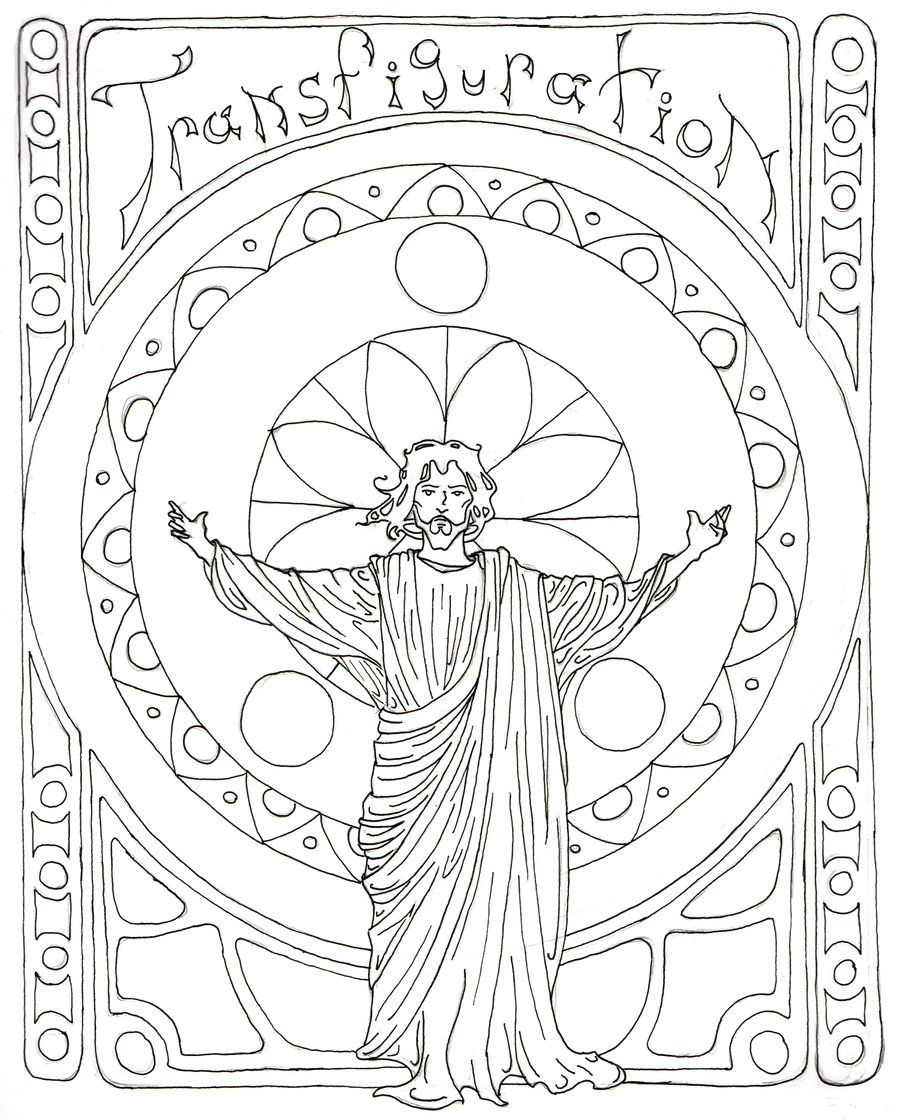 Transfiguration Coloring Page Coloring Home