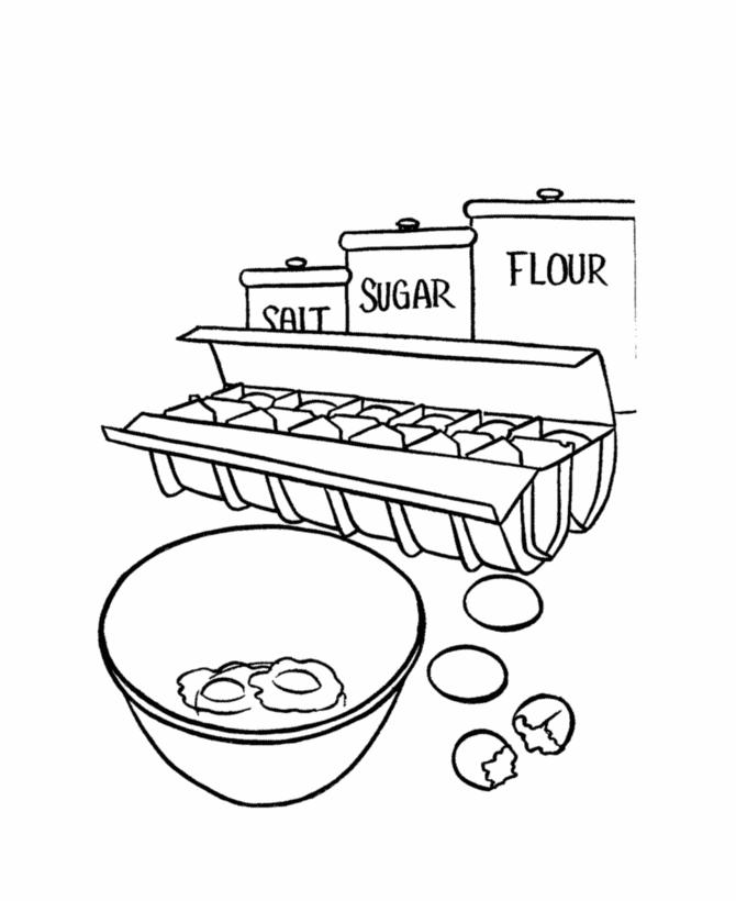 Baking Sweets Coloring Pages - Coloring Pages For All Ages