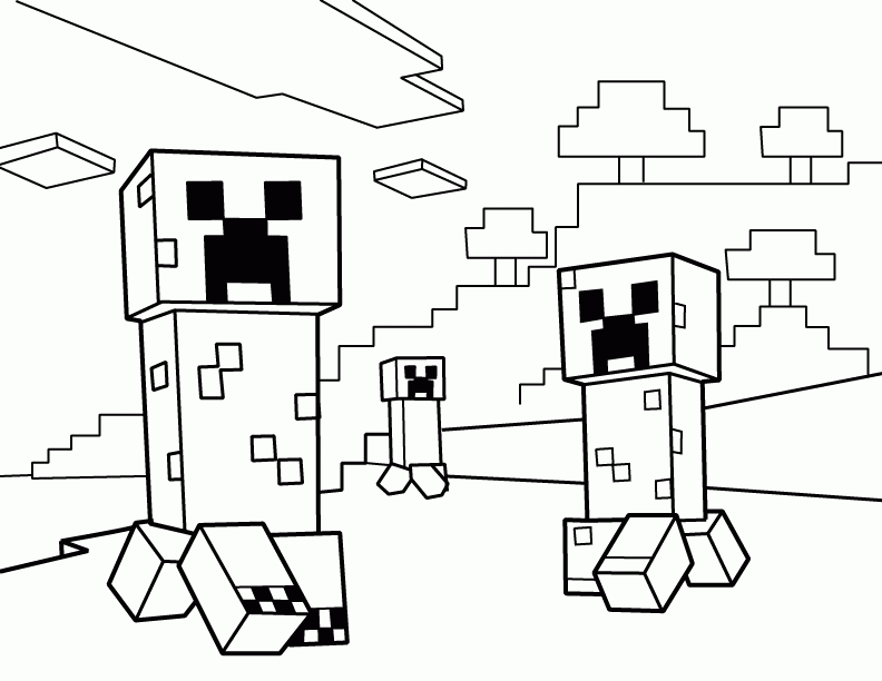 Minecraft Coloring Pages : Free Printable Minecraft PDF Coloring ...