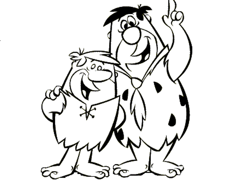 Cartoon Coloring Pages Free Flintstones | Cartoon Coloring pages ...