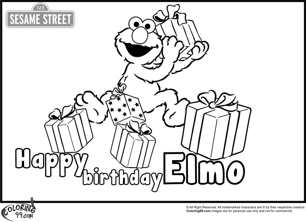 Happy 1st Birthday Coloring Pages