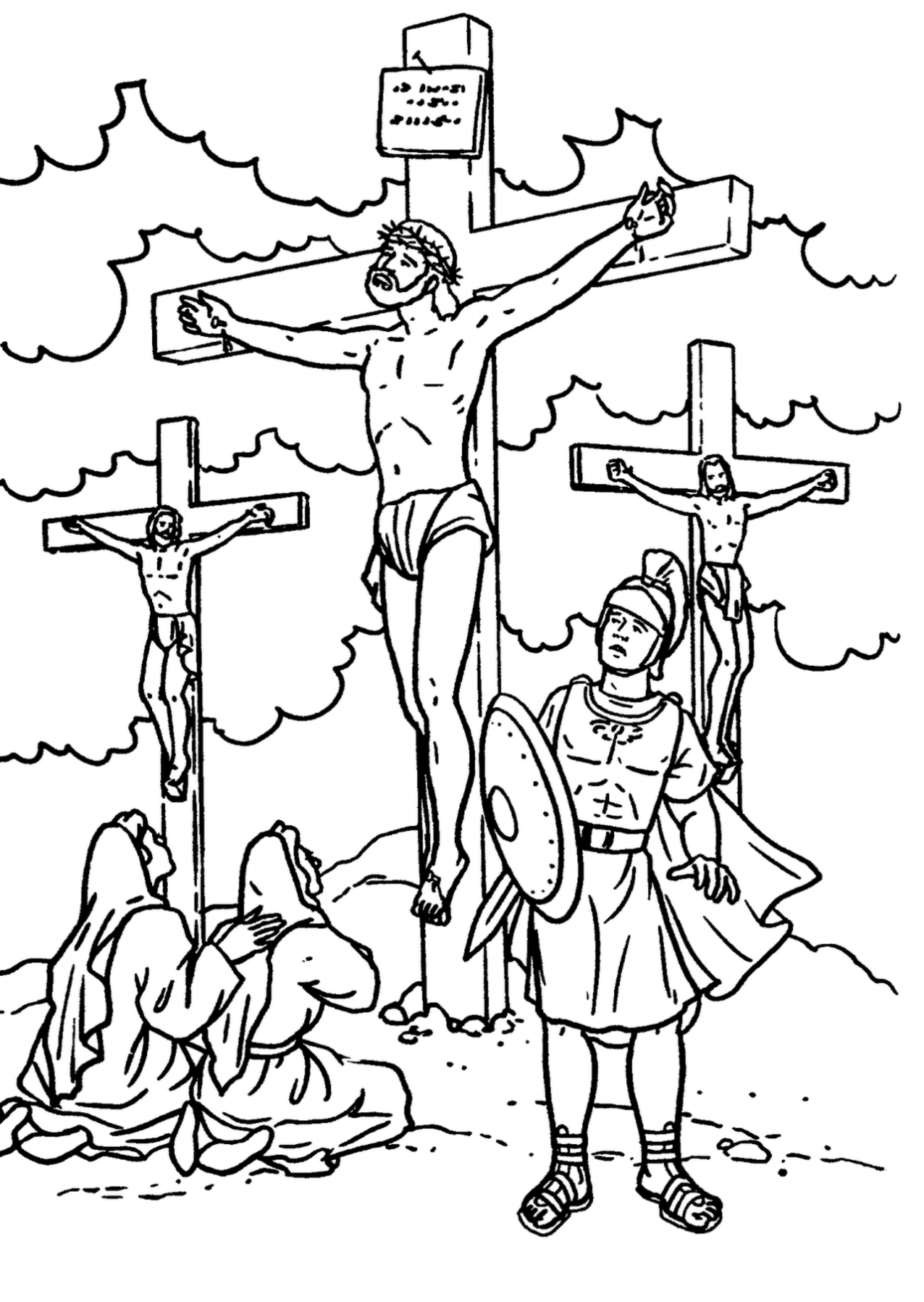 Bible Coloring Pages Cross - Coloring Pages For All Ages