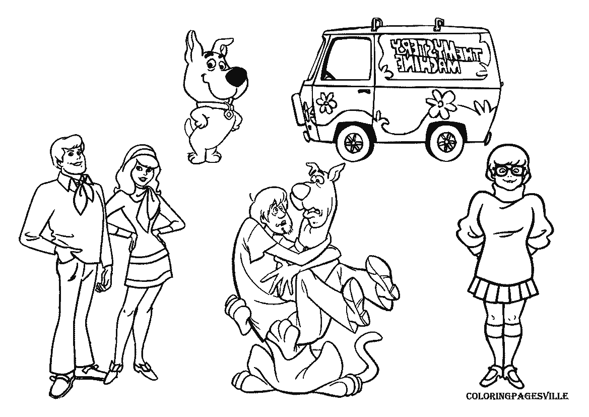 Scooby Doo Color Pages (18 Pictures) - Colorine.net | 3744