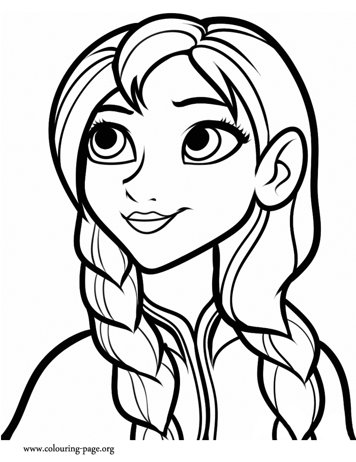 Frozen - Anna coloring page