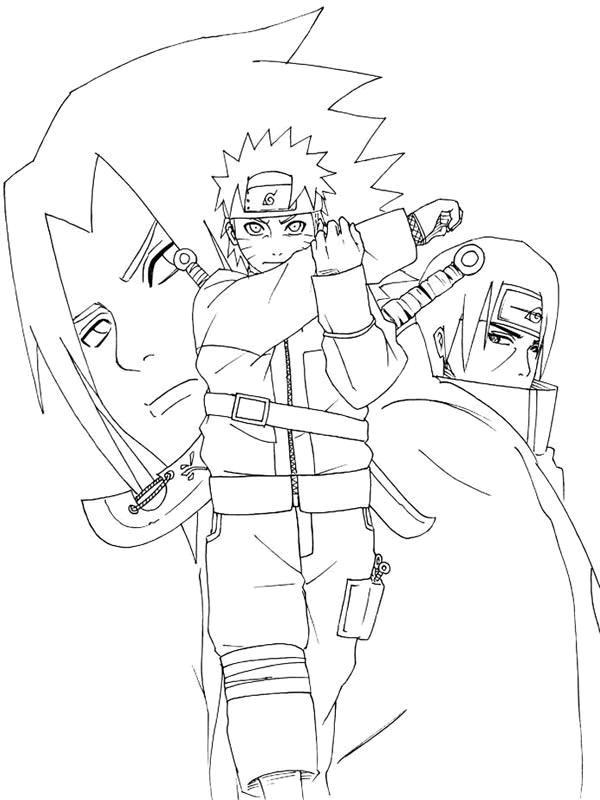Newest Naruto Shippuden Coloring Pages - Coloring Pages