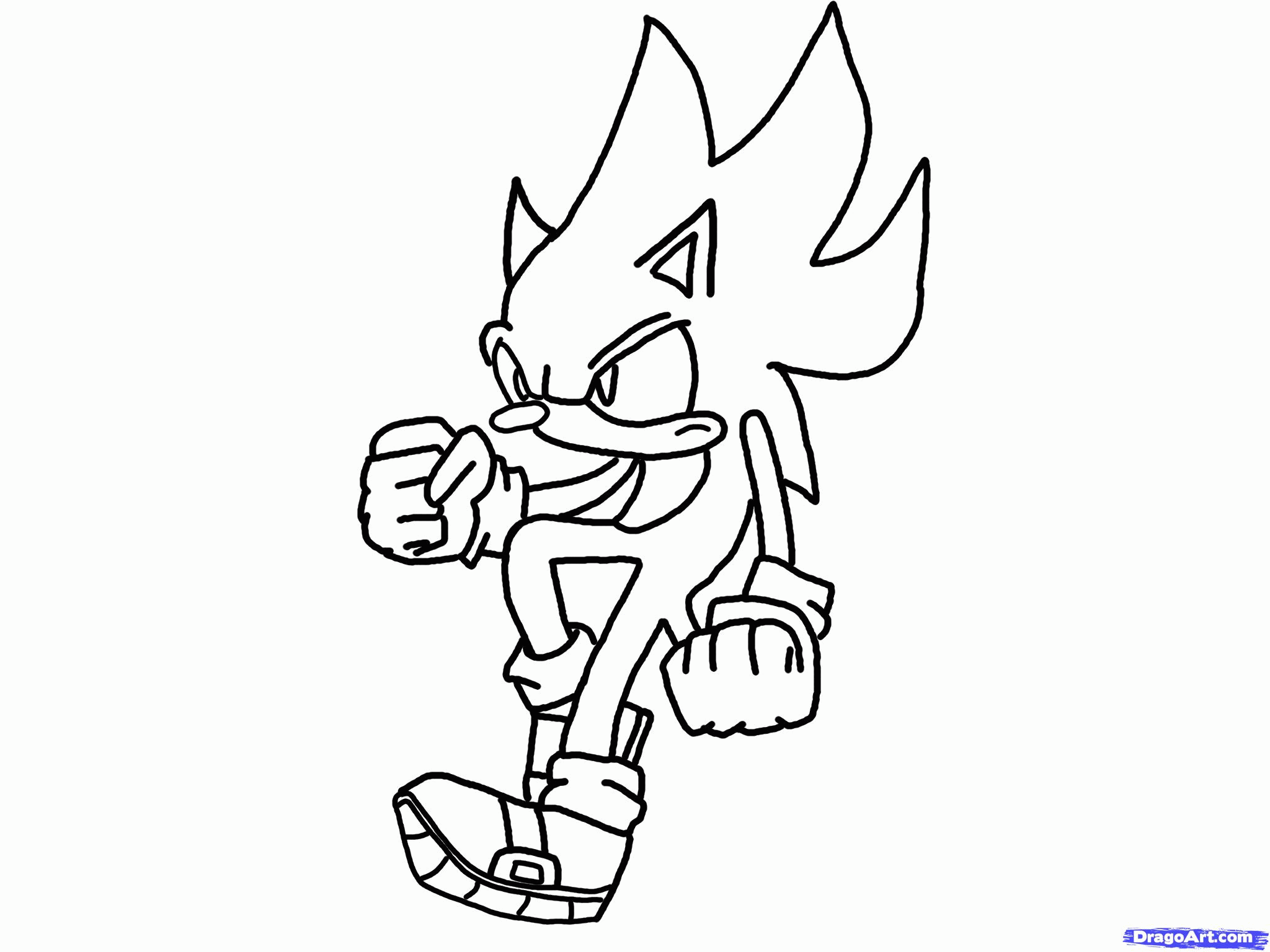 Super Sonic Shadow Coloring Pages - Colorine.net | #10326