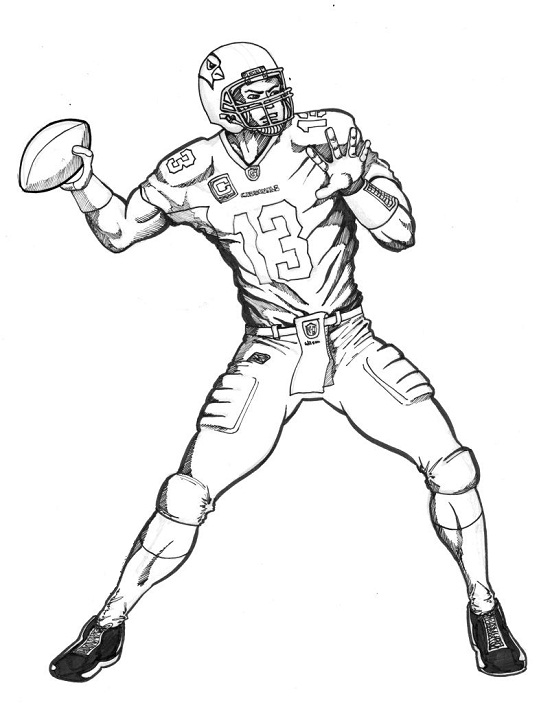 Printable Football Player Coloring Pages | ColoringMe.com
